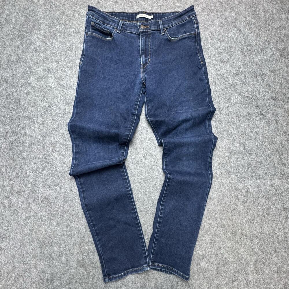 Levi's Jeans Womens 12 Medium Wash Blue Mid Rise Skinny Stretch Denim Slim
